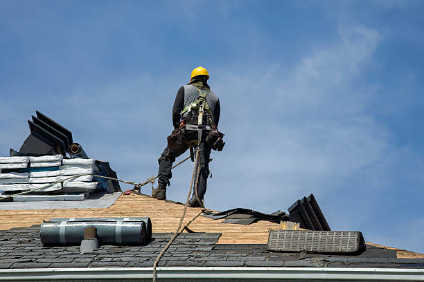 Professional Roof Replacement technician working in Huntingburg, IN